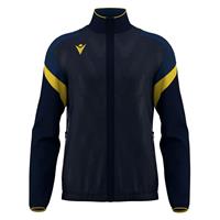 ODIN full zip top NAV/YEL XL Jakke med kontrastdetaljer